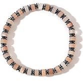 SHINUS BOHO Dainty Beaded Bracelet Handmade Stretch Bracelets For Women Men Trendy,Fashion Bohemian Beads Crystal Gemstone Jewelry Gift Frindship.