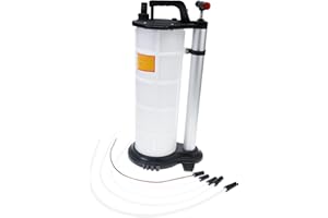 BTSHUB 9 Liter Fluid Evacuator Manual Oil Changer Vacuum Hand Operated Engine Oil Change Fluid Extractor Pump Tank