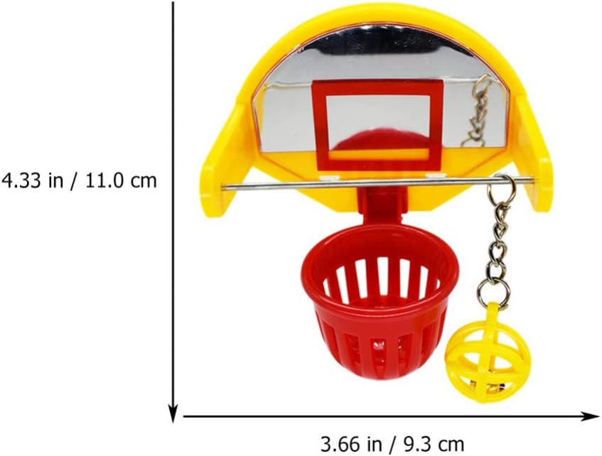 VILLCASE Bird Intellective Toy-Mini Basketball Toys Funny Parrot Training Toys Chew Activity Toy Cage Accessories for Budgie Parakeet Canary - Image 5
