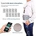 Travel Money Belt for Men Women, RFID Blocking Concealed Waist Wallet Pouch Under Clothes Passport Holder Antitheft Waist Stash Bag for Travelling, Bonus 10 RFID Credit Card Sleeves, Silver Gray