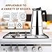 Stovetop Espresso Maker,Moka pot, Espresso Machine,Stainless Steel Espresso Machine for 9 cups (450 ml),Italian coffee maker Espresso and Coffee Maker for for Gas or Electric Ceramic Stovetop