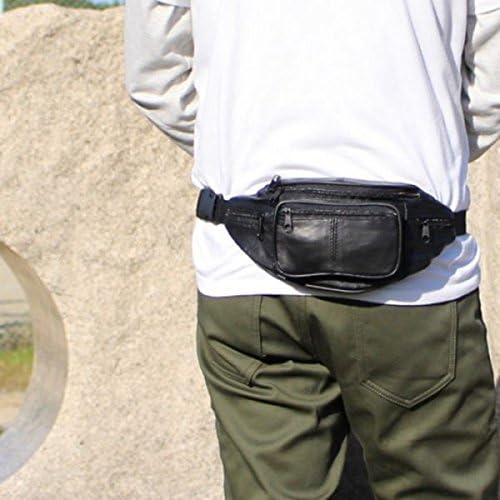 Amazon 革製ウエストバッグ レザー ウエストポーチ メンズ 小型 ウエストバッグ