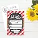 Hadley Designs 50 BBQ Party Invitations for Kids & Adults, Backyard and Pool Party Invitation, Ideal for Birthday, Housewarming, Beach, and Summer Parties