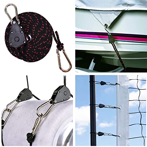 Hanger Container Rope Indoor Grow Tent IPower 4-Pair Adjustable Rope Hangers - 150lb Capacity ...