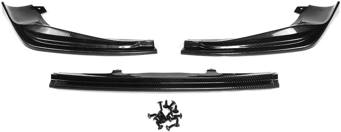 NEHARO Front Bumper 3PCS Front Bumper Lip Splitter Compatible with Lexus 2014-2016 IS250 IS350 IS200T F-SPORT STYLE JDM Strip (Color : Black, Size : M)