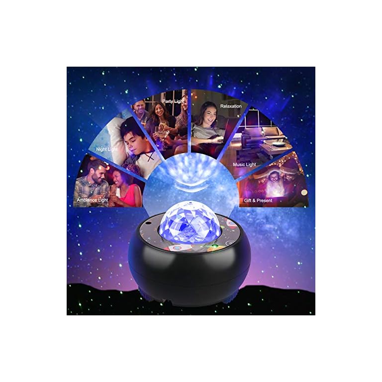Riarmo Galaxy Star Projector, [2020 Upgraded] Night Light Projector