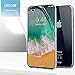 Olixar for iPhone X Full Body Case - 360 Degree Full Body Cover - Front + Back Protection - Clear Slim Design - Wireless Charging Compatible - FlexiCover - Clear