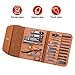 Manicure Set, MUIIGOOD 16 pcs Pedicure Kit Nail Clippers Tool Nail Care Professional Travel Grooming Kit Tools Gift Stainless Steel with PU leather case For Women Men Friends Parents Manicure