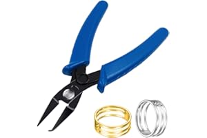 Jewelry Pliers and Jump Ring Open/Close Tool, lyfLux 2 Pieces Jump Ring Opening/Closing Rings Tool with Jump Ring Opening Pliers for Jewelry Beading Repair Making Supplies