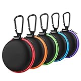 Earphone Carry Case, SUNGUY [5-Pack] Small Round