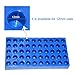 (1 Pack) ALWSCI Vial Rack, Lab HPLC Vial Holder, 12 mm Vial Tray Holder 50 Well Stackable, Blue Tube Rack for 2 ml Autosampler Vial