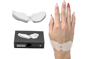 DELTAHUB Carpio 2.0 - Right-Handed Truly Ergonomic Wrist Rest for Mouse, Carpal Tunnel Support, Pain Relief, Anti-Fatigue, Easy Glide, Sleek, Office Computer, Laptop, Gaming - Large, White