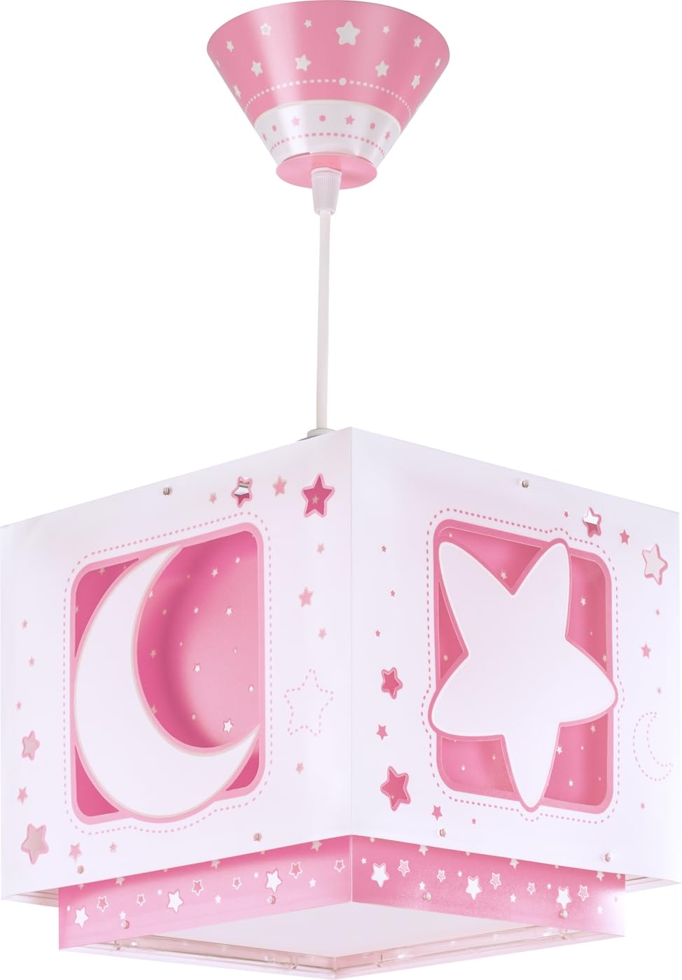 Dalber 63232S Moon Hanging Lamp, Pink/White