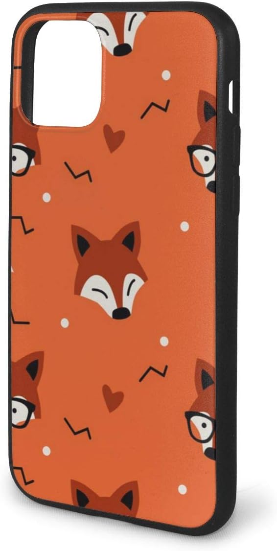 Amazon Com Cartoon Cute Fox Glasses Halloween Background 3d Printing Tpu Anti Scratch Mobile Phone 11 Case Iphone 11 Pro Max