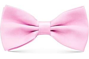 Youteer Bow Ties for men, Adjustable Length Sequin Pre-Tied Bow Ties with Rose Brooch for Wedding and Party