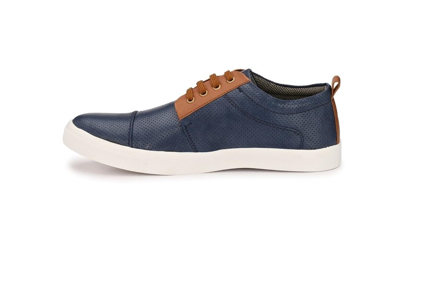 big fox new blue synthetic leather casual sneakers.