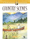 Creative Haven Country Scenes Coloring Book (Creative Haven Coloring Books) by Dot Barlowe