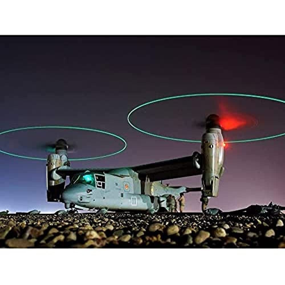 Miltary USA Navy V-22 Osprey Tritrotor Aircraft Photo Art Print Canvas Premium Wall Decor Poster Mural