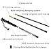 MOON LENCE Adjustable Trekking Poles Lightweight Telescopic Walking Sticks Ultralight Collapsible Climbing Hiking Poles for Mountaining Backpacking 2-pc/Pack