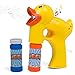 Bubble Gun Blower Machine Blaster  Duck Shape  With Music and Sounds - 2 Bubble Solution and Batteries Included