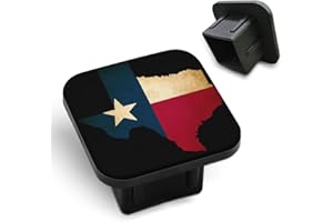 Tnomchey Texas State Map 2 Inch Hitch Cover Grunge Texas Flag Independence Day USA American Tow Receiver Tube Plug Cap Curt Tail Receiver Tub Cover Towing Hitch Accessories Universal for Cars Trucks