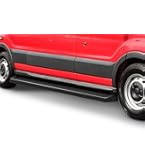 APS 5-Inch Matte Black Running Boards For 2015-2025 Ford Transit Full-Size Van (3-Door)