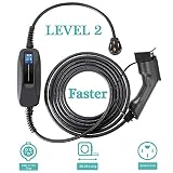 Morec 32 Amp EV Charger Level 2, NEMA14-50 26ft 220V-240V Upgraded Portable EV Charging Cable Station, Electric Vehicle Charger Compatible with All EV Cars.