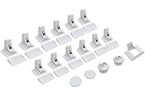 Magnetic Cabinet Locks with Adhesive, Easy Installation Tool - Child Proof Drawers - No Tools Or Screws Needed - Jool Baby (S