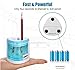 Electric Pencil Sharpener, momen Portable Automatic Colored Pencil Sharpener Heavy Duty for School Classroom Office Home Commercial-Pencil Sharpener Battery Operated for Kids, Teachers, Artists(Blue)