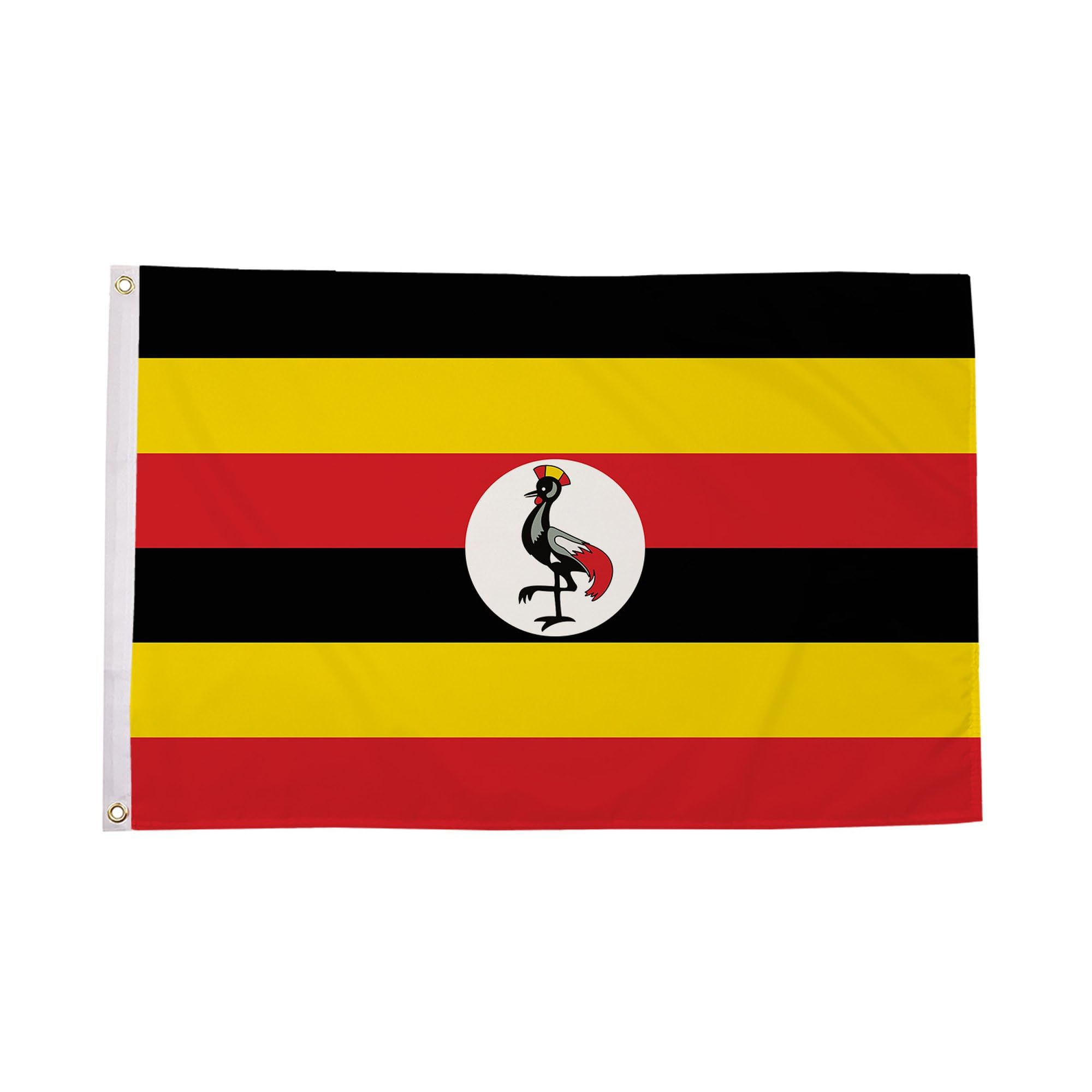 Flagtex Uganda Flag 5ft x 3ft (150cm x 90cm)