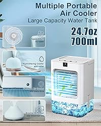 Portable Air Conditioners Fan, 700ml Evaporative