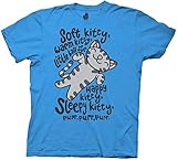 The Big Bang Theory Soft Kitty Adult Tee Shirt, Turquoise, XL