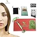 Jade Roller Therapy and Gua Sha Scraping Tool Set, 100% Natural Jade Facial Roller, Double Neck Healing Slimming Massager for Relaxing, Rejuvenates Skin and Smooths Wrinkles, Ideal Gift Idea