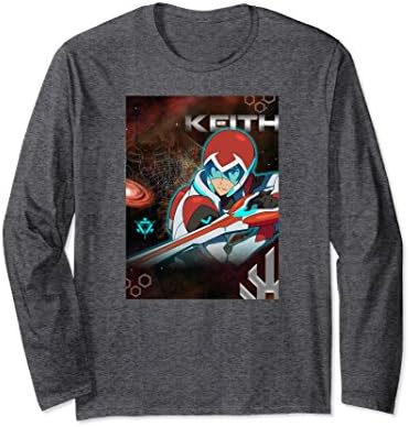 Unisex Voltron Legendary Defender Keith Red Lion Action Long Sleeve Small Dark Heather