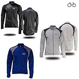BIKE FOREVER Winter Cycling Jersey - Long Sleeve Windproof Thermal