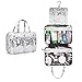 Mealivos Large Versatile Travel Cosmetic Bag - Perfect Hanging Travel Toiletry Organizer (Marble)