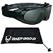 Bikershades Motorcycle Safety Fit Over Goggles Protective Cover Eye Glasses Grey Tint Lens Skiing Biking Outdoor Sport Unisex