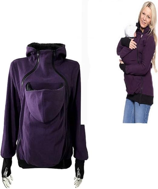 Dlbj Manteau Veste A Capuche Grossesse Maternite 3 En 1 Maternite Sweats A Capuche Polaire Kangourou Porte Bebe Porteur Femme Zipper Pull Molletonne Blouson Baby Products Outerwear Cate Org