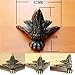 CynKen 4pcs 42x30mm Antique Brass Jewelry Chest Wood Box Decorative Feet Leg Metal Corner Protector