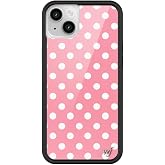 Wildflower Cases - iPhone 14 Compatible - Pink Polka Dot | Impact-Certified 6.5 ft Drop Protection Case, Raised Protective Bumper, Cute Aesthetic Design, Women-Owned Small Business