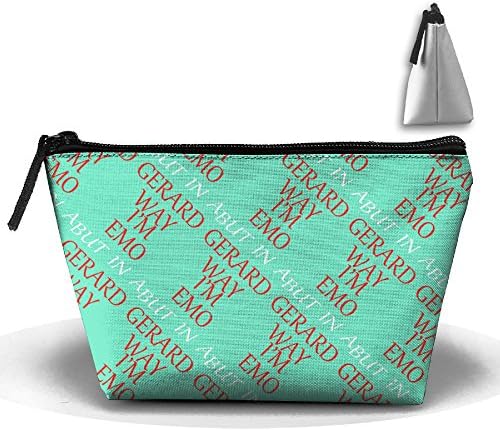 Emo Gerard Way Trapezoid Toiletry Bag Cosmetic Bag Travel Cosmetic Bags Precise Stitching For Girls