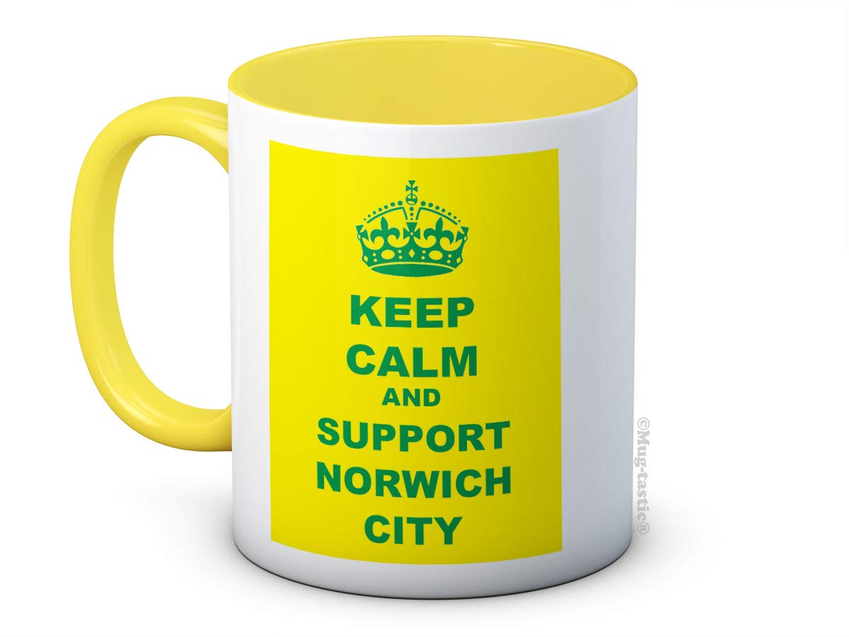 Keep Calm and Support Norwich City - Ceramic Coffee Mug