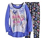 Disney's Descendants 2 Chillin Like a Villain Tee & Bottoms Pajama Set Girls 6-14 (8)