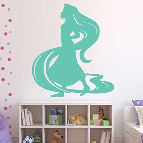 Disney Tangled Princess Rapunzel Vinyl Wall Decals - Personalized, Little Girls Room, Disney Princess Party, Baby Girl Nursery, Princess Birthday Party, Playroom Decor, Furniture Decals