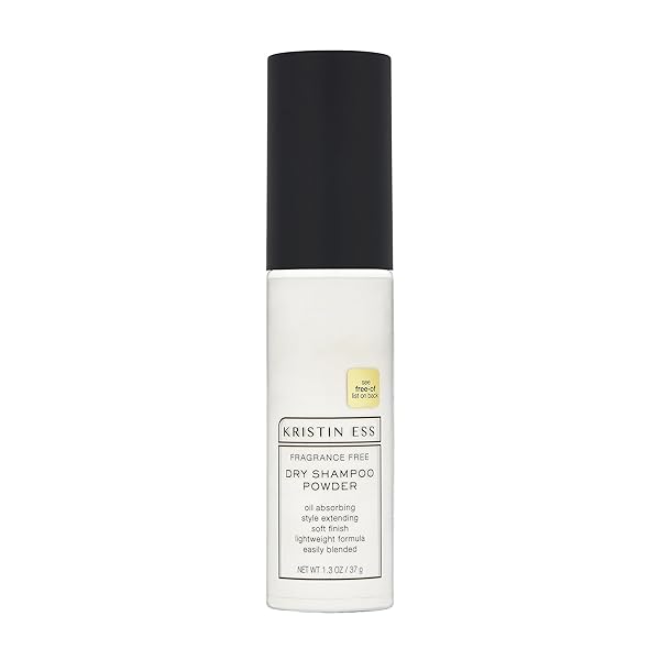 KRISTIN ESS HAIR DRY SHAMPOO NON-AEROSOL POWDER FOR OILY HAIR – MATTIFYING, STYLE EXTENDING, FRAGRANCE FREE, DRY SHAMPOO FOR MEN AND WOMEN, EASILY BLENDED, LIGHTWEIGHT FORMULA, VEGAN, 1.3 OZ