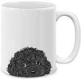 MUGBREW Black Toy Poodle Ceramic Coffee Mug Tea Cup, 11 OZ