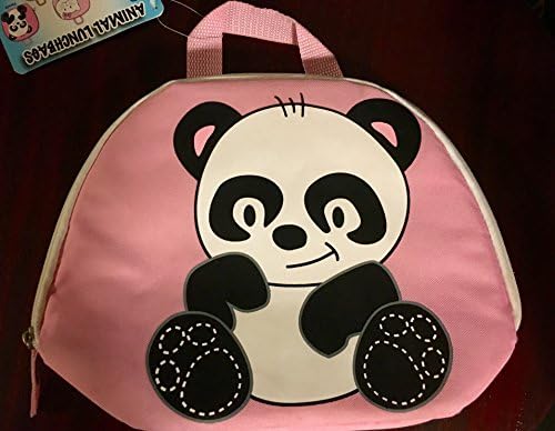 Children's Animal Lunchbag Collection - PINK PANDA - Insulated Lunch Bag