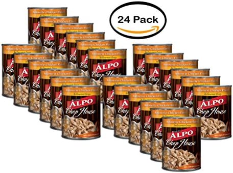 PACK OF 24 - Purina ALPO Chop House Rotisserie Chicken Flavor in Gourmet Gravy Wet Dog Food, 13 oz