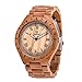 BIOSTON Unique Design Vintage Retro Handmade Fashion Dress Wood Watch Cherry For Men