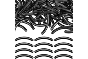 Mudder 80 Pieces Eyelash Curler Refills Eyelash Curler Pads Silicone Rubber Replacement Refills Pads for Universal Eye Lash(Black)